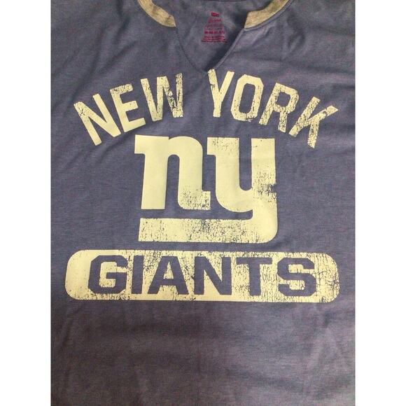 NEW YORK GIANTS NFL TEENS TEAM APPAREL Long Sleeve V Neck MSRP $34.99 M 7/9 - Picture 3 of 7
